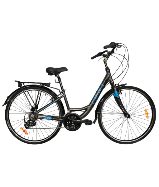 DCO City Class Unisex, Charcoal/Bleu, Cadre 14