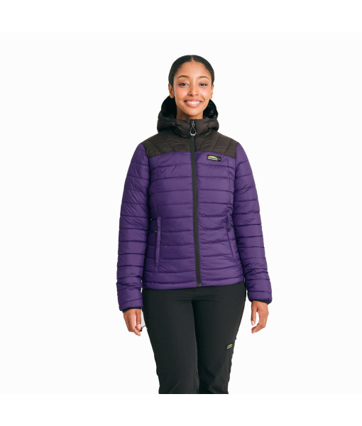 Manteau Chlorophylle Lytton Isolé Femme, Ultraviolet/Noir Pur