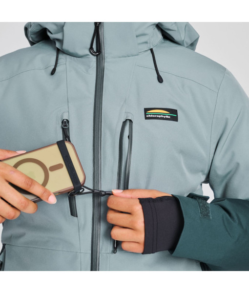 Manteau Chlorophylle Eira Femme, Pierre Bleu/Taiga
