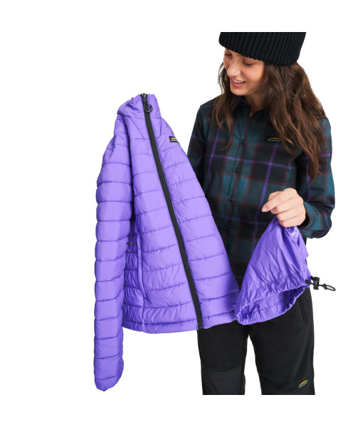Manteau Chlorophylle Lytton Isole Femme, Violet Néon