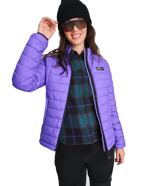 Manteau Chlorophylle Lytton Isole Femme, Violet Néon