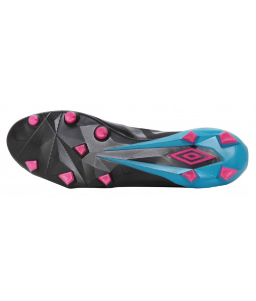 Soulier Soccer Umbro Velocita Club, Noir/Bleu/Rose, Femme Gr:10.5