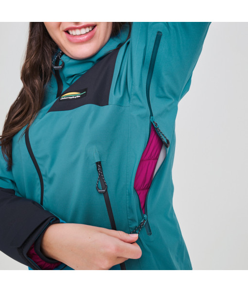 Manteau Chlorophylle Baffin Femme, Sarcelle Givré / Noir Pur