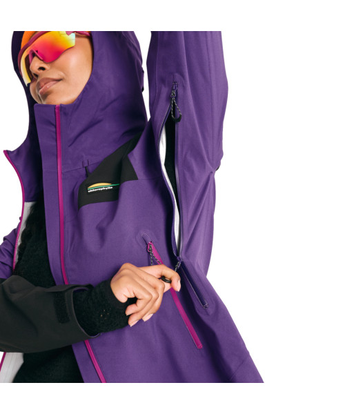 Manteau Chlorophylle  Baffin Femme, Ultraviolet/Noir