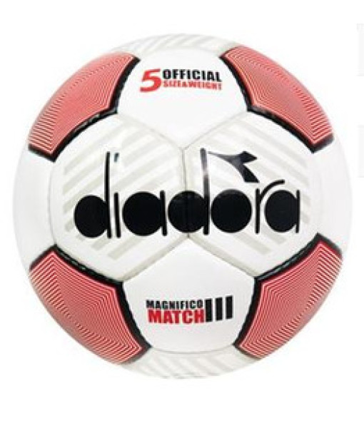 Ballon Soccer Diadora Magnifico III, Blanc/Rouge/Noir