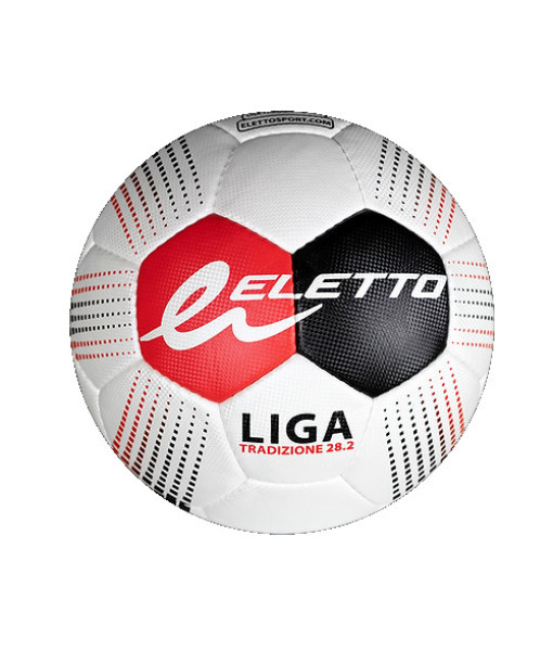 Ballon Soccer Eletto Liga 28.2 Tradizione, Blanc/Rouge/Noir