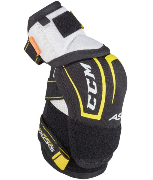 Protège-Coudes CCM Super Tacks AS1 Enfant, Blanc/Jaune