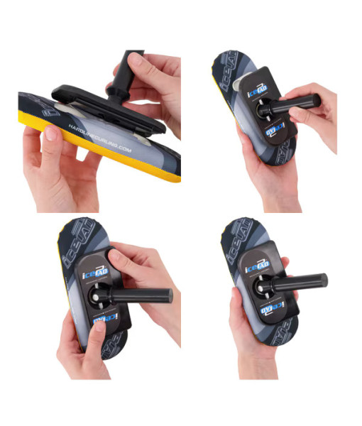 Mousse Hardline IcePad Récréative, Blanc (Homologuée WCF)