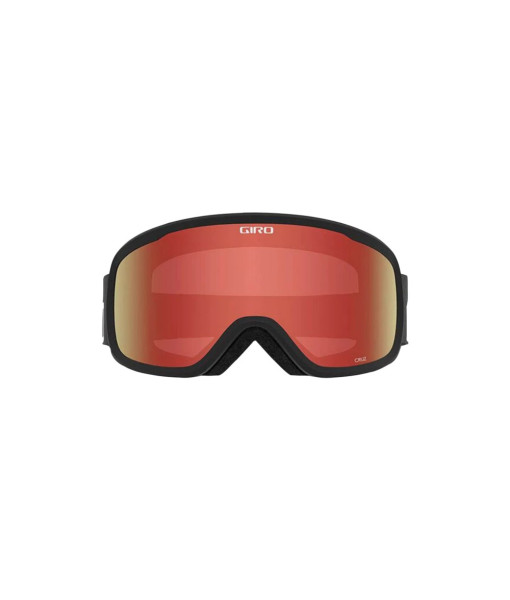 Lunette Giro Cruz, Noir Wordmark, Amber Scarlet