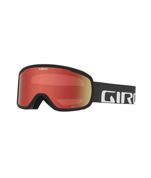 Lunette Giro Cruz, Noir Wordmark, Amber Scarlet