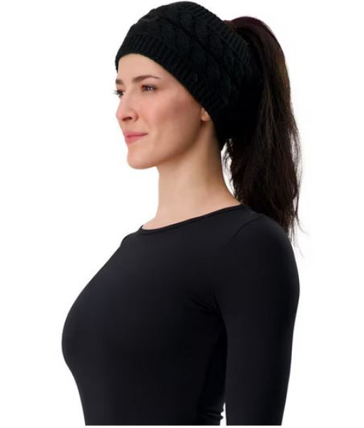 Bandeau De Protection Goldline Ear Warmers, Black Knit