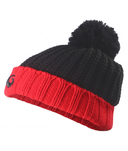 Tuque De Protection Goldline, Noir/Rouge