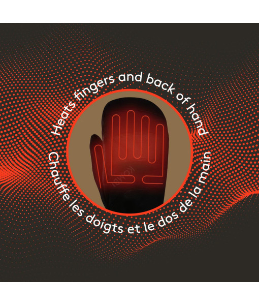 Mitaine Chauffante Kombi Blaze USB Femme, Noir