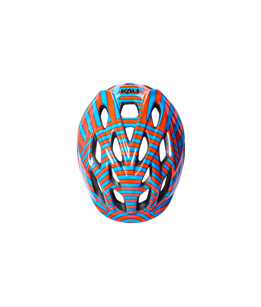 Casque Kali Chakra Tangerine/Bleu (Avec LED) Enfant Small