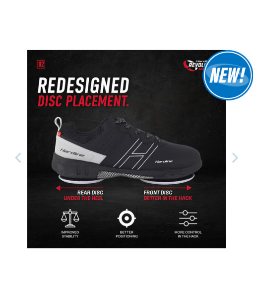 Soulier Hardline Revolution Homme, Noir (Disques vendus séparément)