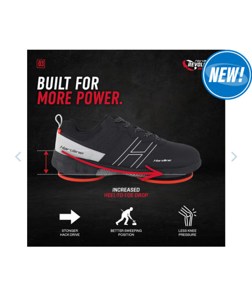 Soulier Hardline Revolution Homme, Noir (Disques vendus séparément)