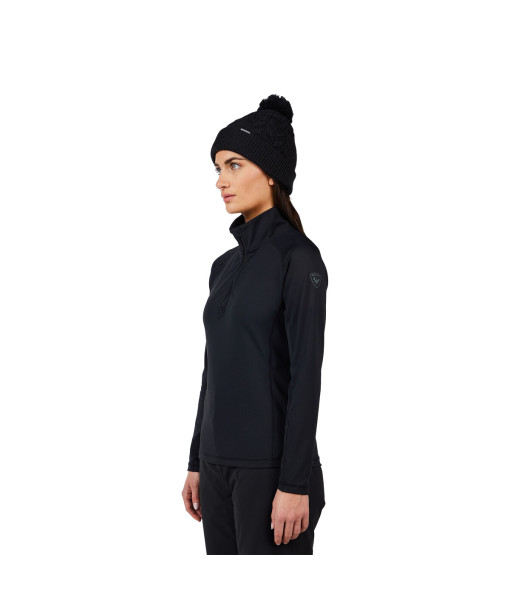 Chandail Rossignol Mid Layer Stretch 1/2 Zip Femme, Noir