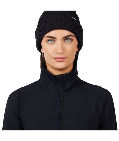 Chandail Rossignol Mid Layer Stretch 1/2 Zip Femme, Noir