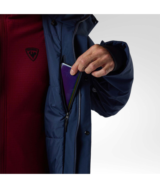 Manteau Rossignol Strawpile Isolé Homme, Bleu Foncé